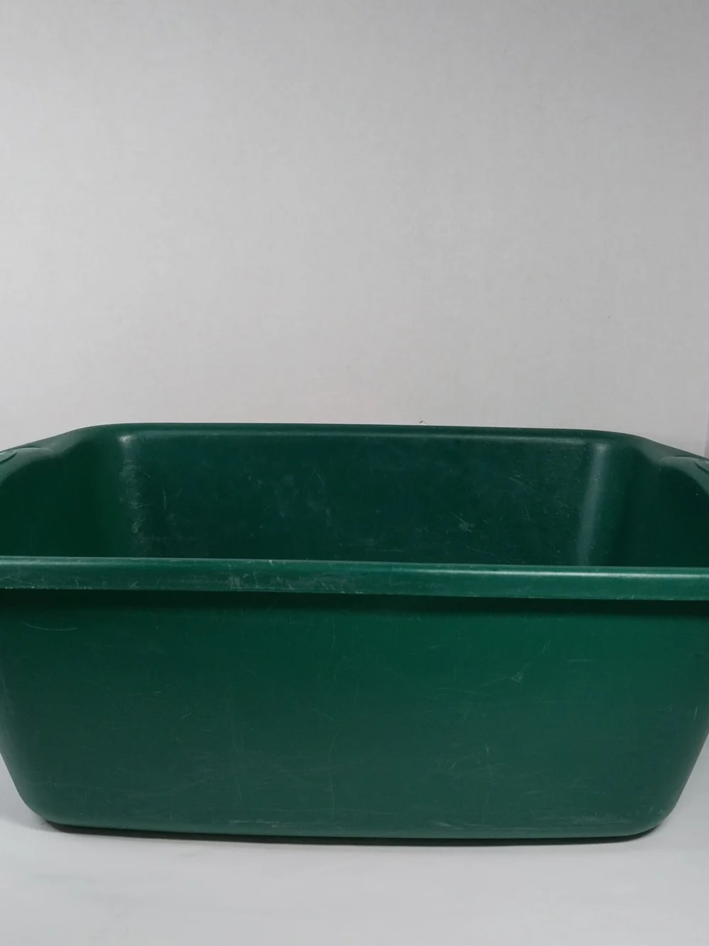 Vintage 70/80s Rubbermaid Ribbed Green Dish Wash Pan 2948 RARE 16x12.75x7”